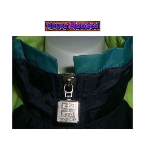 Vintage 90s Givenchy Active Sports Neon Yellow Windbreaker Retro Unisex Logo Ski - Picture 10 of 16